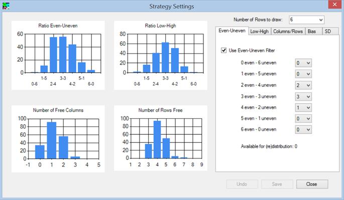 Figure 2: Strategy Settings